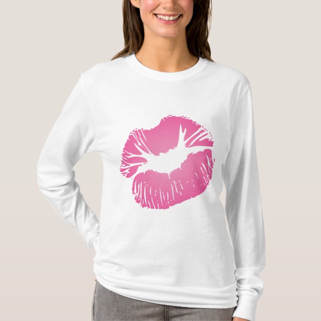 Pink LIps T-Shirt (Front)