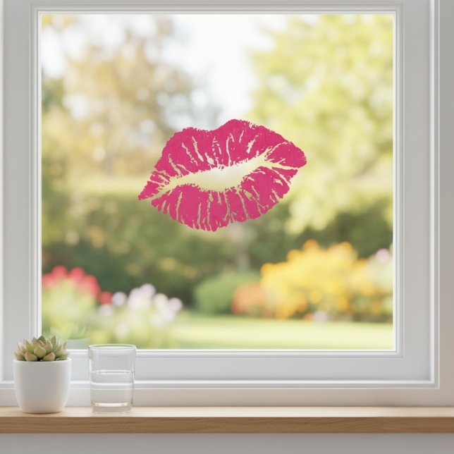 Pink Lips Window Cling (Pink Lips Window Cling)