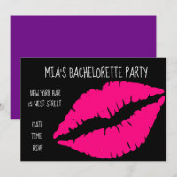 Pink Lipstick fun bachelorette Party