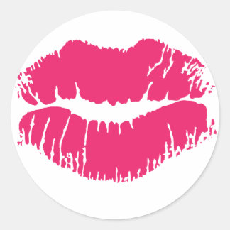 Pink Lipstick Sticker