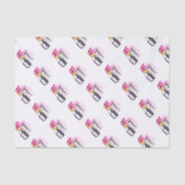 Pink Lipstick Tissue Paper (Front)