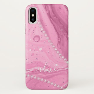 Pink liquid with perles         Case-Mate iPhone case