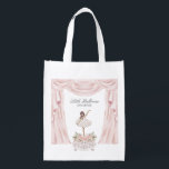 Pink Little Ballerina Baby Shower  Birthday Favour Reusable Grocery Bag<br><div class="desc">Dance and twirl on over as we celebrate our Little Ballerina! Make your party planning a breeze and let the beauty of ballet take centre stage with our easy-to-style Ballet Party Decor Collection! This graceful Ballerina Party Collection,  will transform your celebration into an enchanted dance performance of pastel perfection.</div>