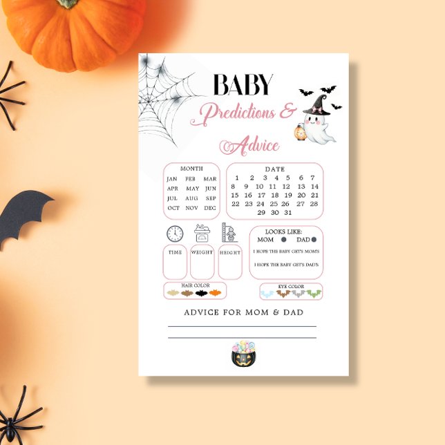 Pink Little Boo Baby Predictions Advice Card (Creator Uploaded)