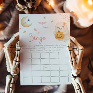 Pink Little Boo Baby Shower Bingo Game