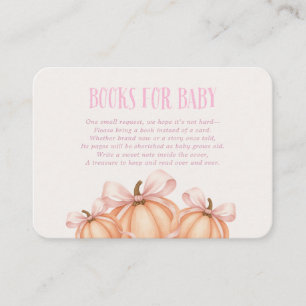 Pink Little Pumpkin Books for Baby card