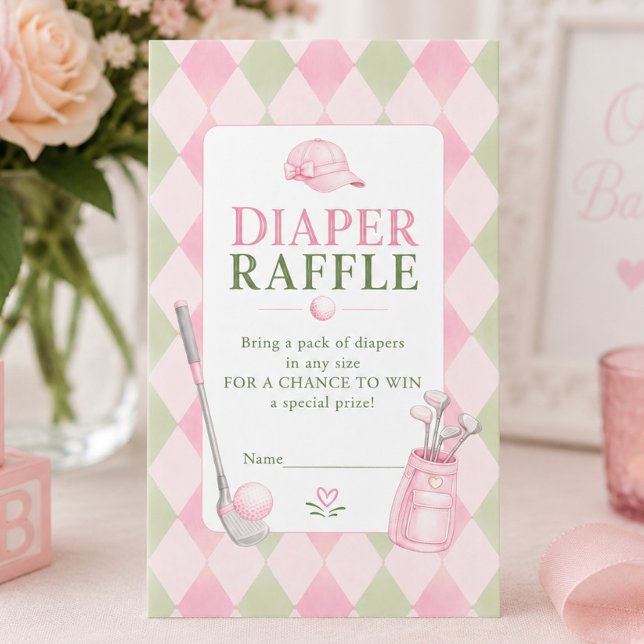 Pink Little Putter Diaper Raffle Card (Creator Uploaded)