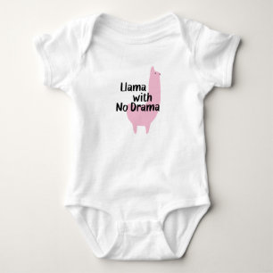 Pink Llama Babysuit Baby Bodysuit