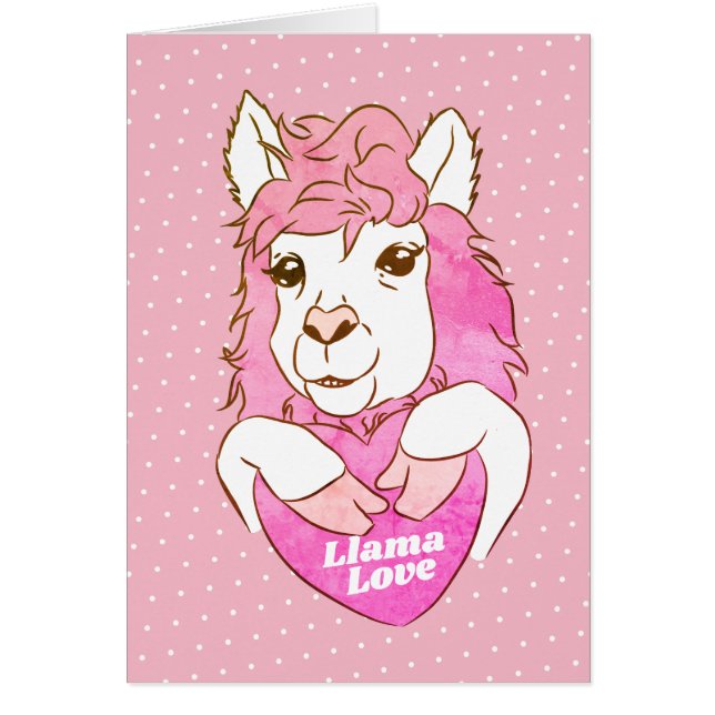 Pink Llama Love & Heart (Front)