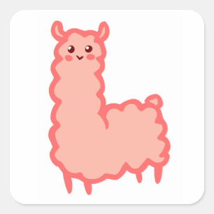 pink llama Sticker