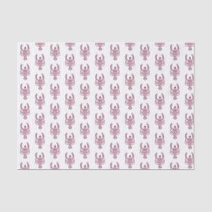 Pink Lobster Roses Rose  Wrapping Paper