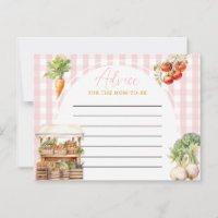 Pink Locally Grown Fresh Market Baby Shower Advice