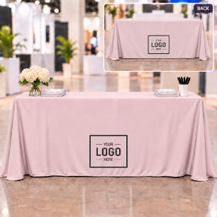 Pink Logo Business Promotional Tablecloth