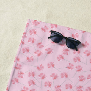 Pink Lollipop Beach Towel