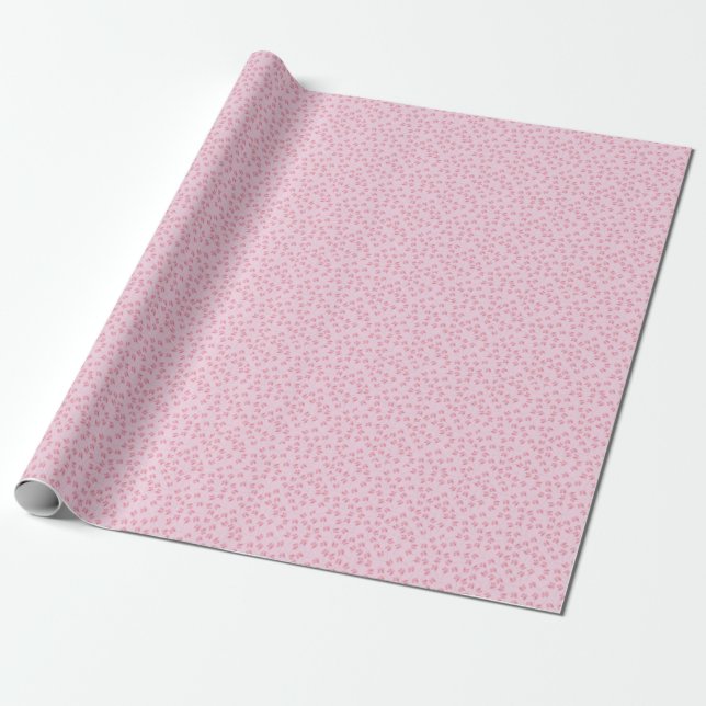 Pink Lollipop Wrapping Paper (Unrolled)