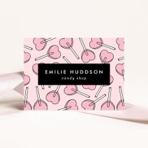 Pink Lollipops, Heart Lollipops, Lolly, Candy Shop