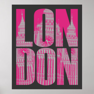 Pink London Poster