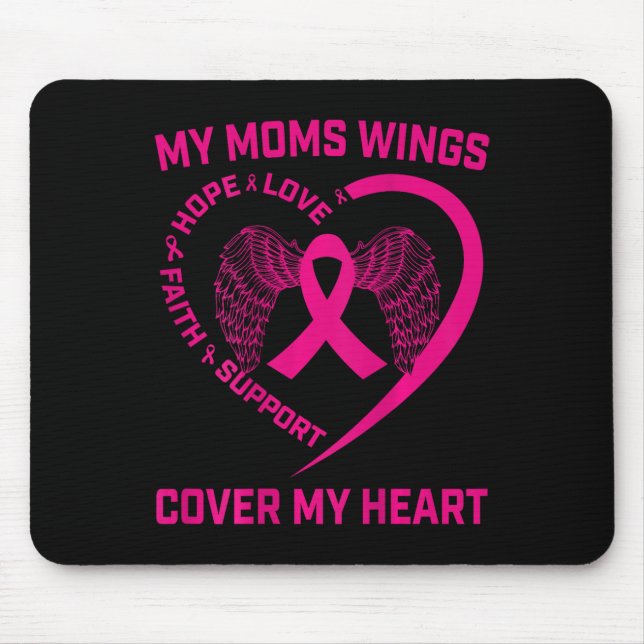 Pink Loss Of Loved One Mother Mum Breast Cancer Ck Mouse Pad (Front)
