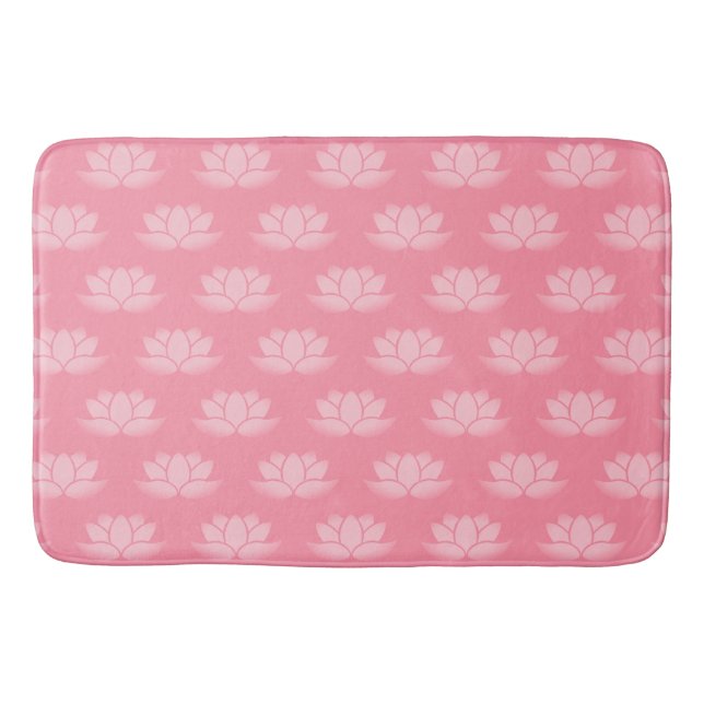 Pink Lotus Bath Mat (Front)