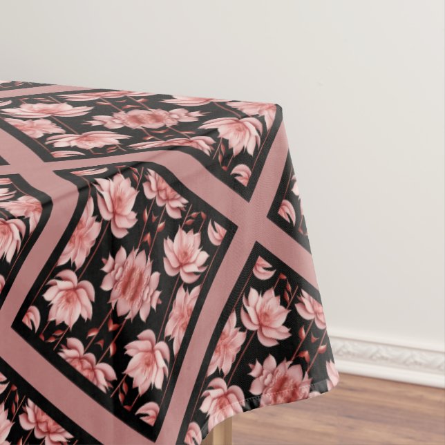 Pink Lotus Classic 4 Tablecloth (In Situ)