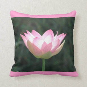 Pink Lotus Decorative Pillow