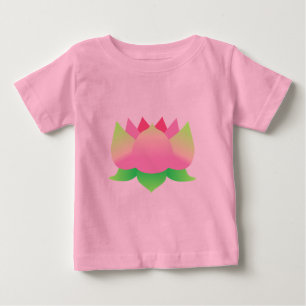Pink Lotus Flower Baby T-Shirt