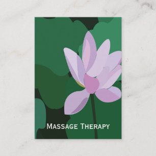 Pink Lotus Flower Business Card