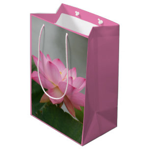 Pink Lotus Flower Gift Bag