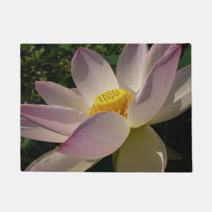 Pink Lotus Flower III Summer Floral Doormat