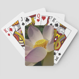 Pink Lotus Flower III Summer Floral Playing Cards
