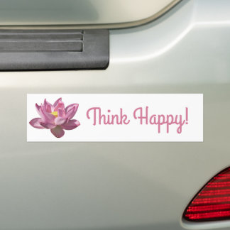 Pink Lotus Flower IV Bumper Sticker