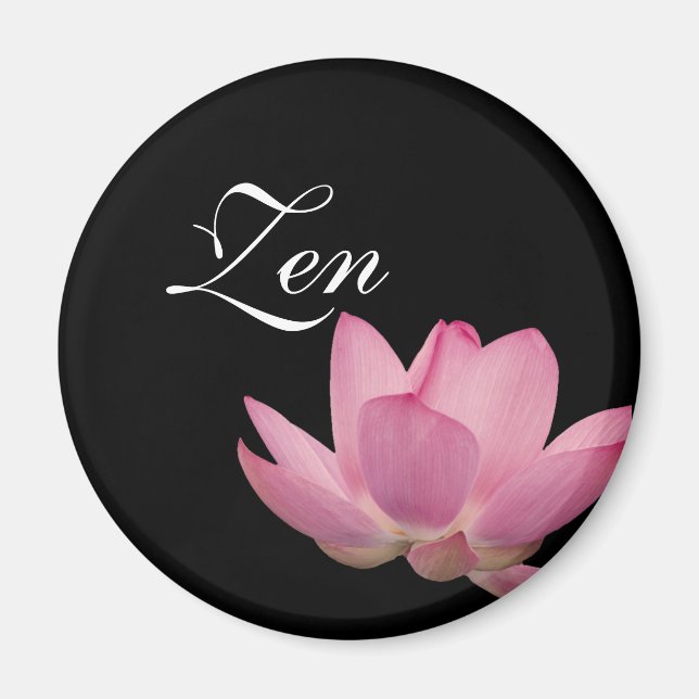 Pink Lotus Flower Magnet (Front)