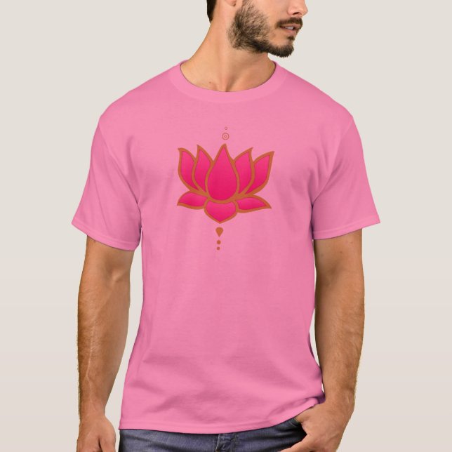 Pink Lotus Flower T-Shirt (Front)