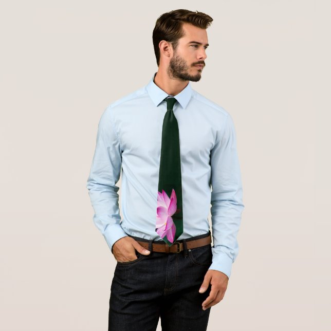 Pink Lotus Flower Tie (In Situ)