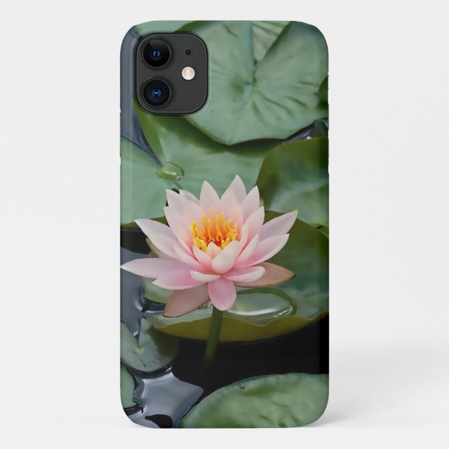 Pink Lotus Flower Water Lily Case-Mate iPhone Case (Back)