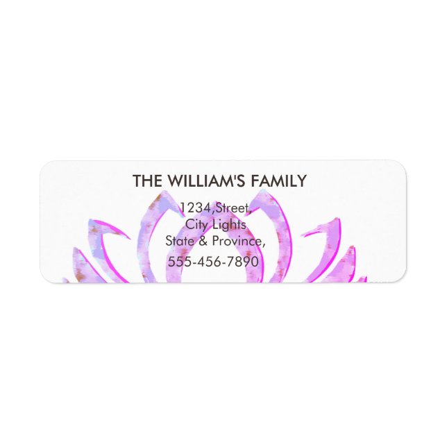 Pink Lotus Flower Yoga Meditation Massage Fitness (Front)