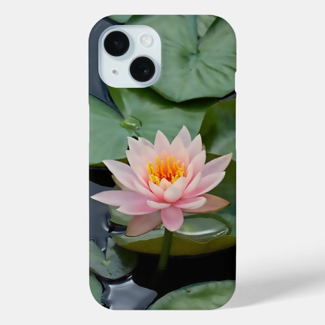 Pink Lotus Flower Zen Garden  Case-Mate iPhone Case (Back)