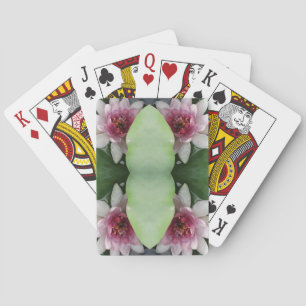 Pink Lotus Flowers Playing Cards