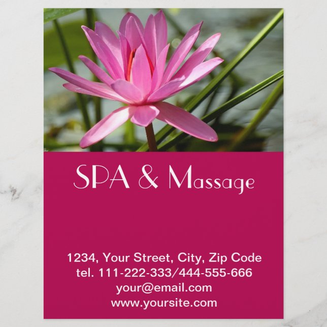 Pink lotus flyer (Front)