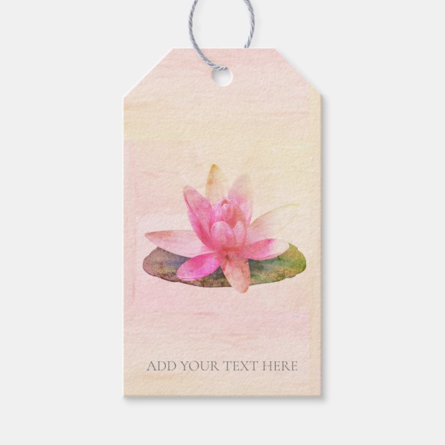 PINK LOTUS : GIFT TAG (Front)