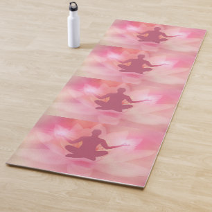 Pink Lotus Meditation Spiritual Energy Yoga Mat