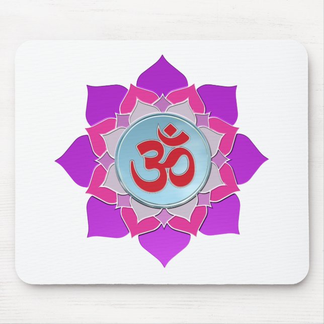 Pink lotus mouse pad (Front)