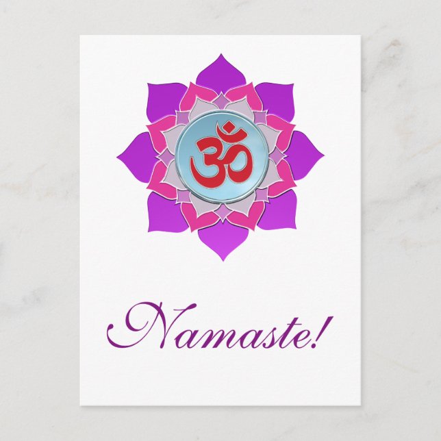 Pink lotus postcard (Front)