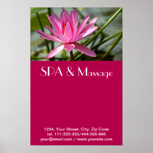 Pink lotus poster