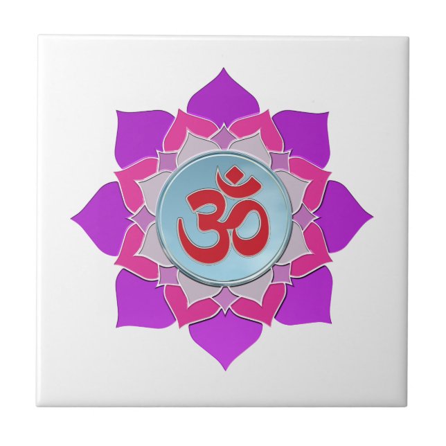 Pink lotus tile (Front)