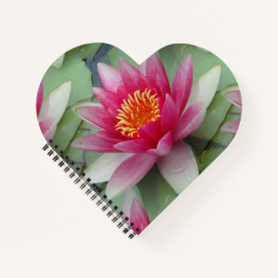 Pink Lotus Water Lily Notebook