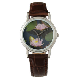 Pink Lotus Waterlilies Watch