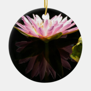 Pink Lotus Waterlily Ornament