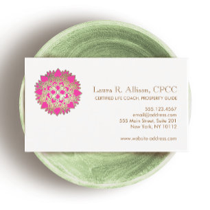Pink Lotus Wellness and Healing Arts Business Card