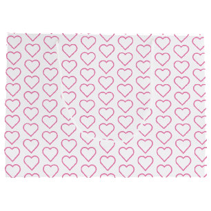 Pink Love - Add your colours - Hearts Large Gift Bag
